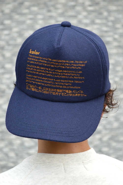 kolor 10th anniversary CAP - キャップ