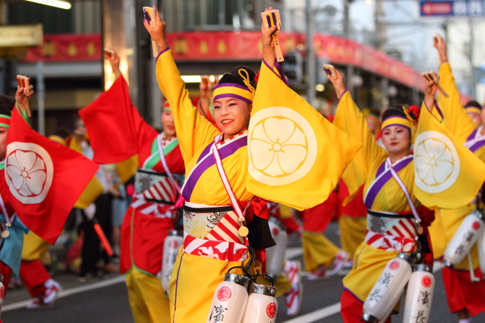 第61回よさこい祭り 本祭１日目 濱長 花神楽 その2_a0077663_8531485.jpg