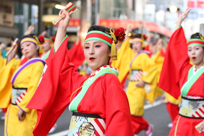 第61回よさこい祭り 本祭１日目 濱長 花神楽 その3_a0077663_855369.jpg