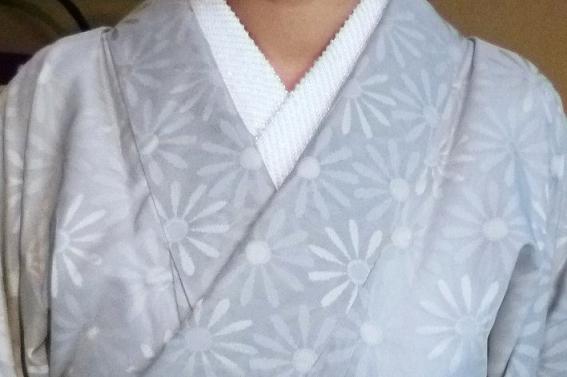 ぼよさん・紋紗の着物に鶴柄の麻の帯。_f0181251_15463236.jpg