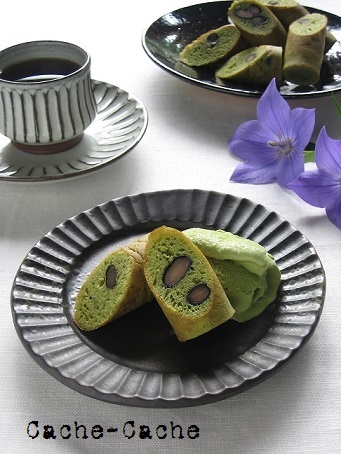 rokyを使って・・・抹茶と黒豆のスティックパンケーキ_d0319943_23284940.jpg