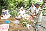 「山の神広場ソーメン流し」_c0205169_1115537.jpg