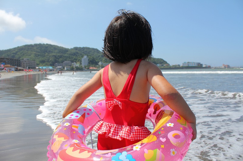 小学二年生の夏休み日記 10 【逗子海岸で海水浴編】_c0204298_13301448.jpg