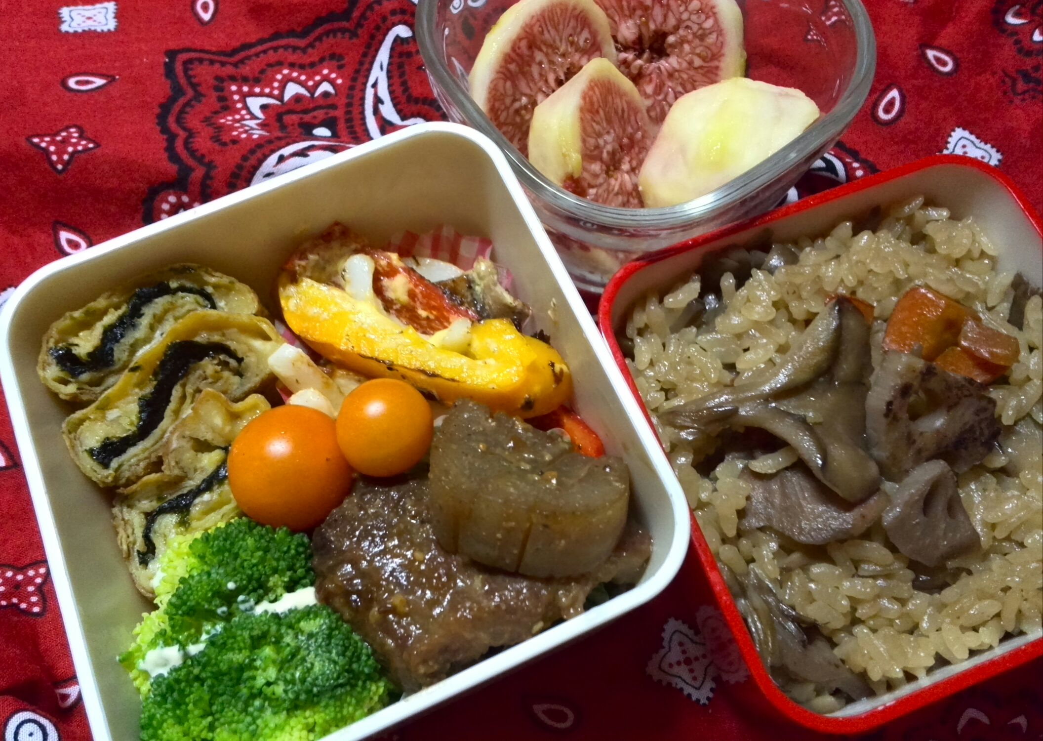 舞茸ご飯弁当_b0075817_14562383.jpg