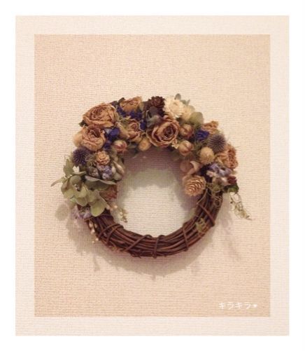 wreathを飾りました^ ^_f0354014_23433617.jpg