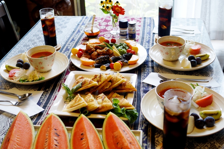 【THE・朝ご飯】昨日の続きで　＋簡単唐揚げレシピと全貌編です♪_b0033423_22503626.jpg