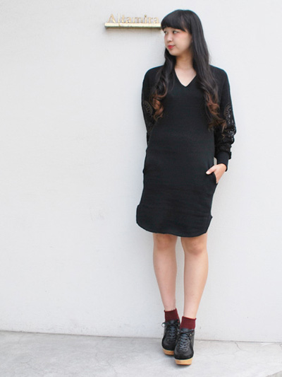 超格安一点 Mame レーススエットワンピ ひざ丈ワンピース Wava Hokieswrite Com