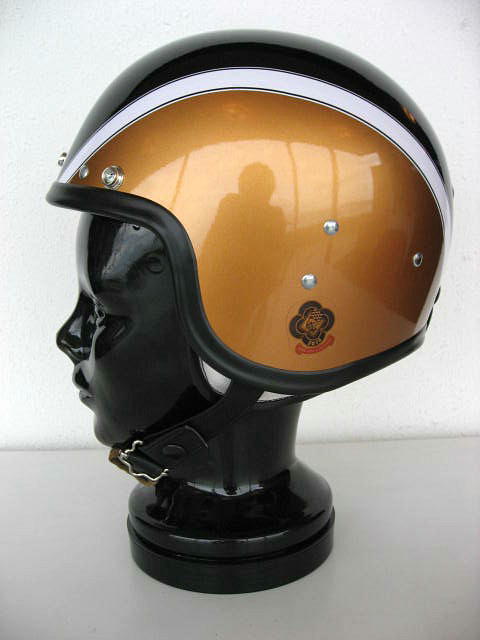 こだわりのUK復刻ヘルメット！60s KANGOL METEOR TYPE \"SPACE ROCKET\" GOLD×BK_a0160654_15423193.jpg