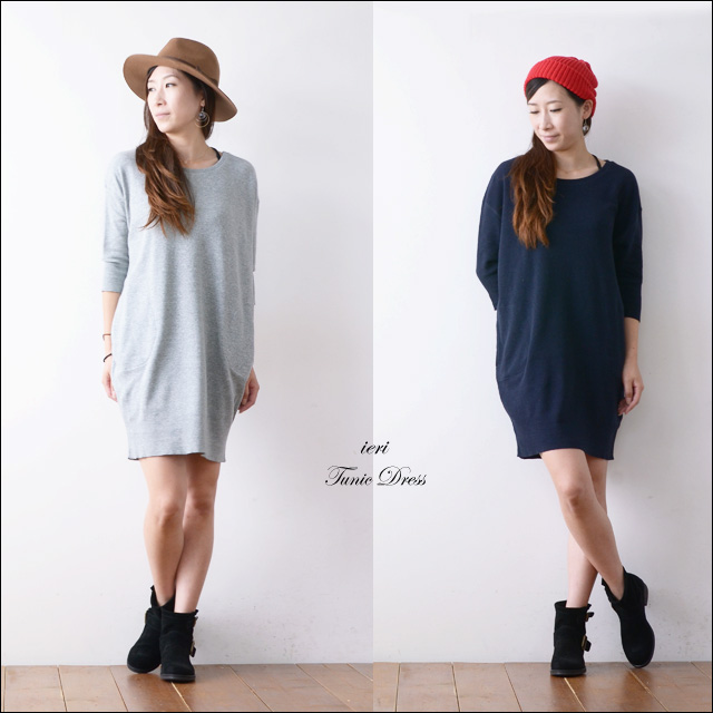 ieri [イエリ] TUNIC DRESS [184-301] チュニックドレス LADY\'S_f0051306_1825886.jpg