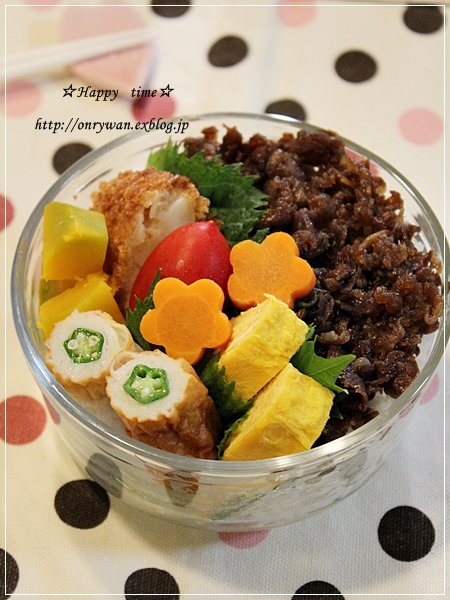 牛肉のしぐれ煮弁当♪_f0348032_18280848.jpg