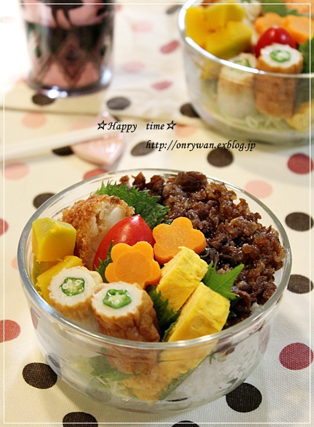 牛肉のしぐれ煮弁当♪_f0348032_18282597.jpg