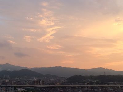 すばらしい夕焼けでした。_b0161073_1839533.jpg