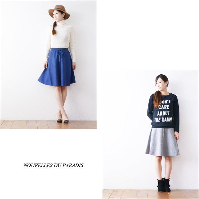 NOUVELLES DU PARADIS [ヌーヴェル ドゥ パラディ] ニットフレアースカート [PK14313]  LADY\'S_f0051306_20595870.jpg