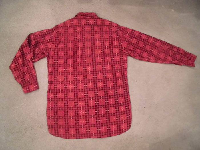 VINTAGE　HEAD　LIGHT　COTTON　PRINT　CHECK　WORK　SHIRT_e0187362_11131690.jpg