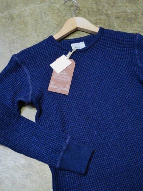 FULL COUNT ・・・ Indigo WAFFLE THORMAL TEE!★!_d0152280_1421188.jpg