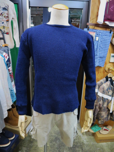 FULL COUNT ・・・ Indigo WAFFLE THORMAL TEE!★!_d0152280_1423556.jpg