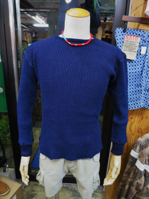 FULL COUNT ・・・ Indigo WAFFLE THORMAL TEE!★!_d0152280_1425237.jpg