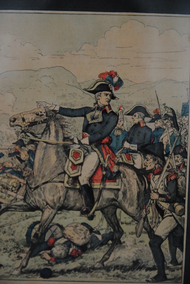 フランスアンティーク 手彩色版画 ヴァルミーの戦い Faineanter フランスアンティーク 手彩色版画 ヴァルミーの戦い Faineanter