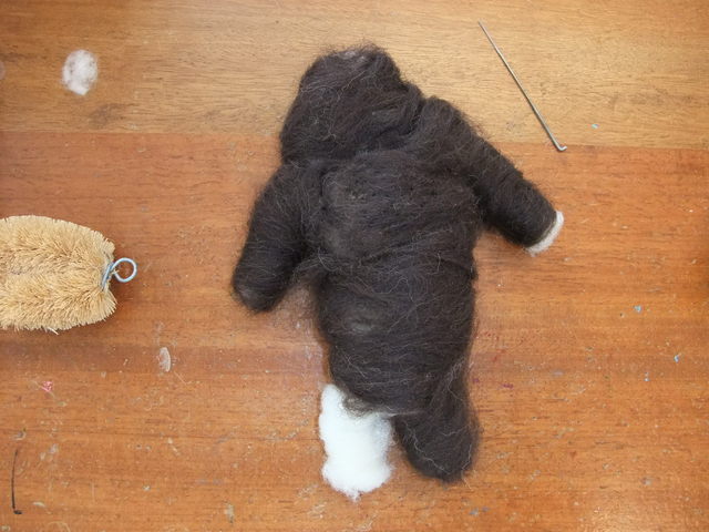 羊毛フェルトでくまさん作り : Les feuilles du coeur