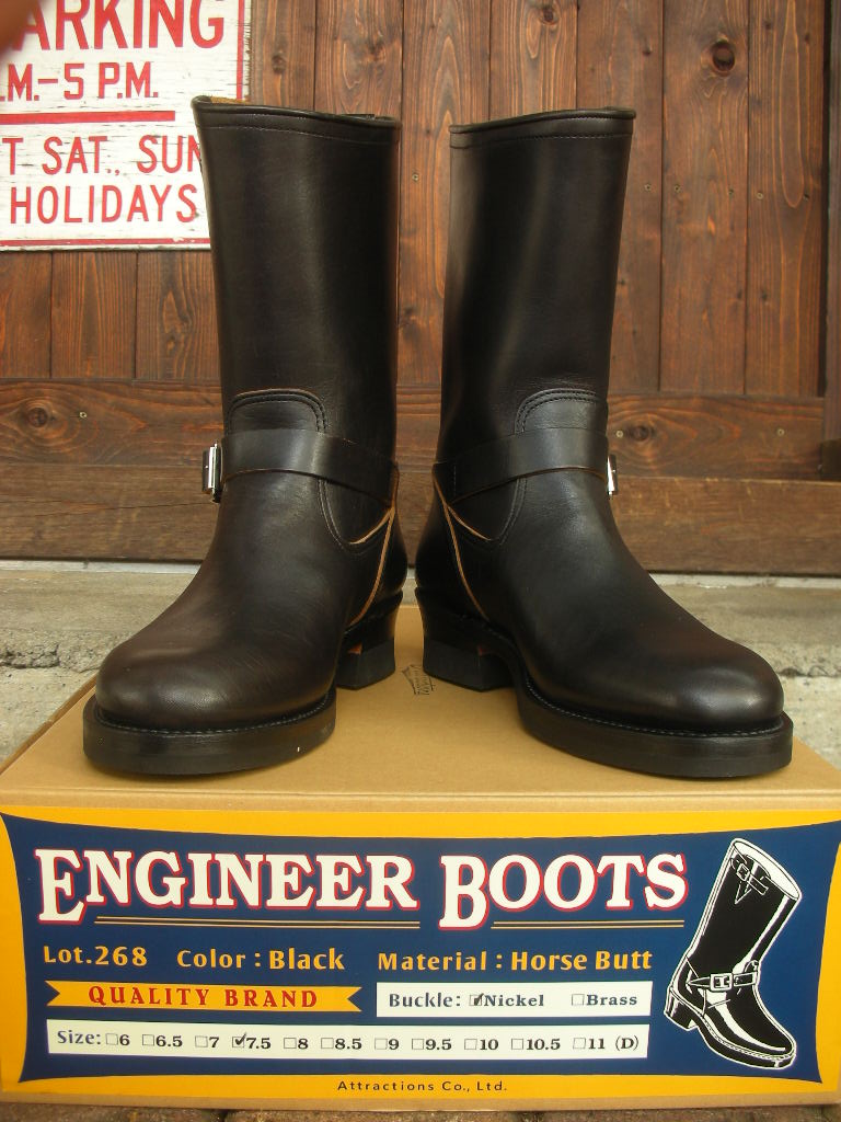 Attractions Lot.268 ENGINEER BOOTS（HORSE BUTT） : ROCK-A-HULA Vintage  Clothing Blog