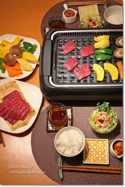 スーパー吸煙グリルで　おうち焼肉♪_f0179404_21112536.jpg