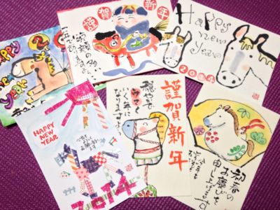 〜馬ゆく羊くるくる〜年賀状ひらめき展_e0136066_9294473.jpg