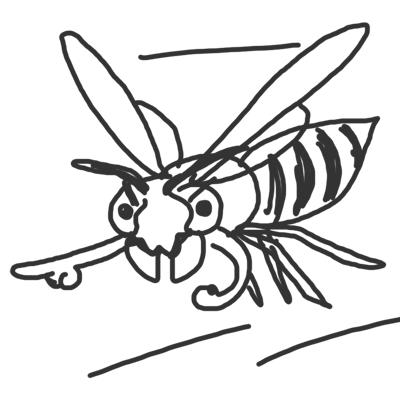 ススメ蜂 考え中 動物キャラクターのブログ へなちょこstudio ススメ蜂 考え中 動物キャラクターのブログ へなちょこstudio