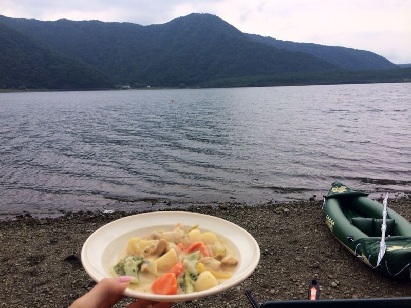 西湖キャンプ2日目☆カヤック!_c0151965_13243094.jpg