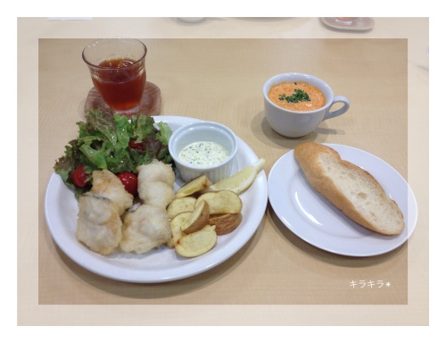 パンプキンスフレとフィッシュ&チップス_f0354014_22053026.jpg