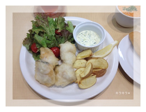 パンプキンスフレとフィッシュ&チップス_f0354014_22421406.jpg