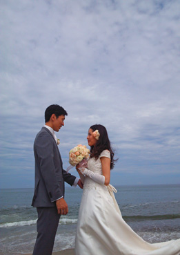 浜辺で撮影☆　秋のWedding　_d0154601_1565662.jpg