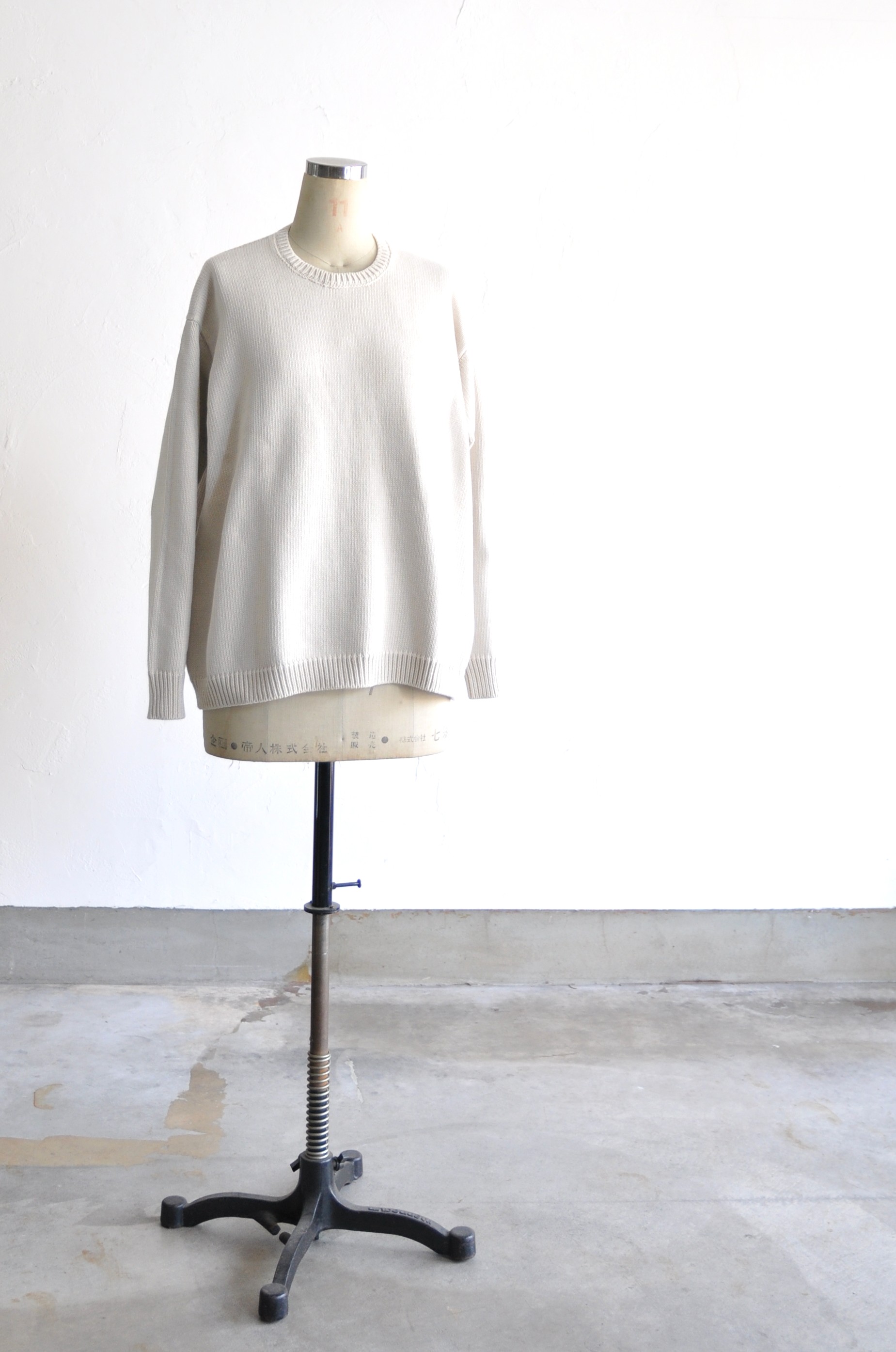 ゴーシュ　Bulky Cotton Knit Wide Pullover_d0120442_14381232.jpg