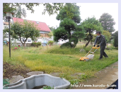 本日は、お庭の芝刈り！　八王子市Ｓ様邸_c0322812_18531681.jpg