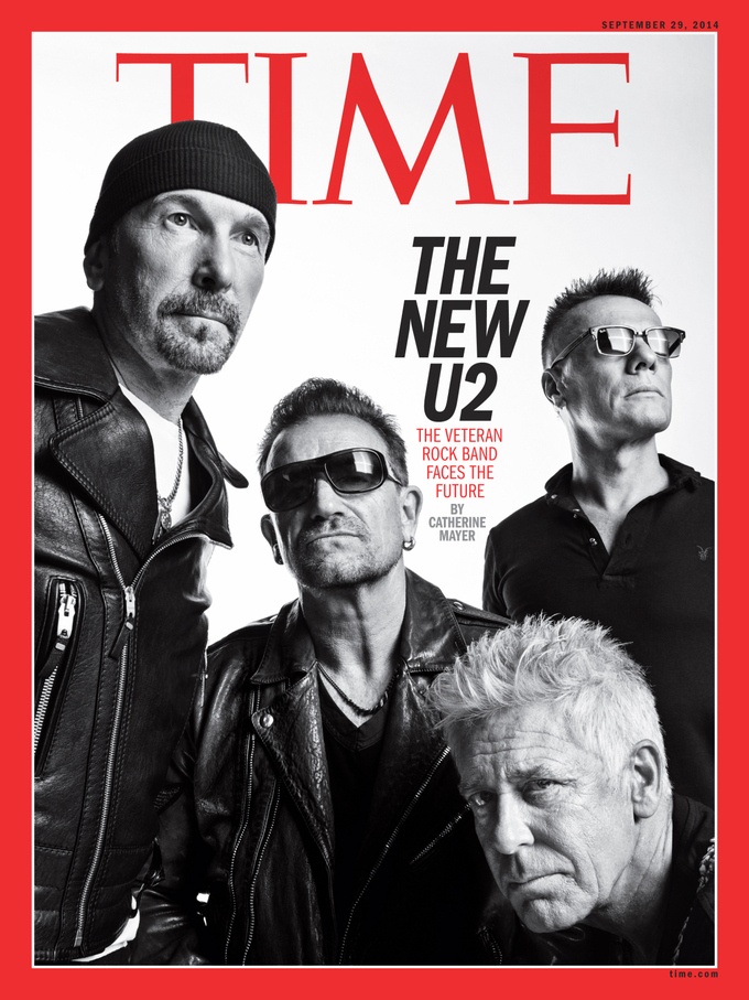 U2がバンドとしては27年ぶりに米 Time 誌の表紙に 独占インタビューも掲載される 自由が丘ゴーヤ育成会 Lineで使えるu2 オリジナルシンボルgifが無料配布中
