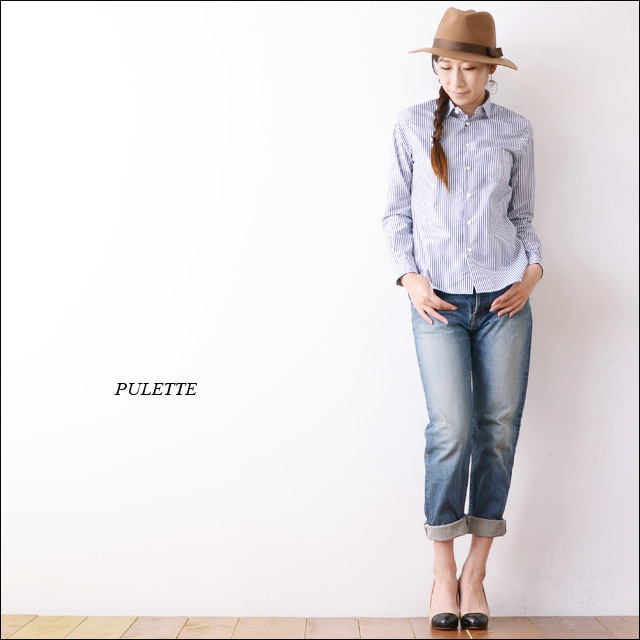 PULETTE [プレット] 120/2 SHIRT [PL-SH0443] ラウンドカラーストライプシャツ LADY\'S_f0051306_1857343.jpg