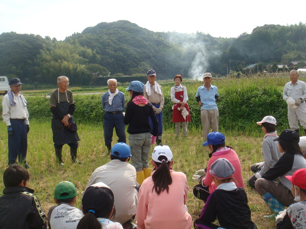 脱穀作業の様子！_b0197668_1273564.jpg