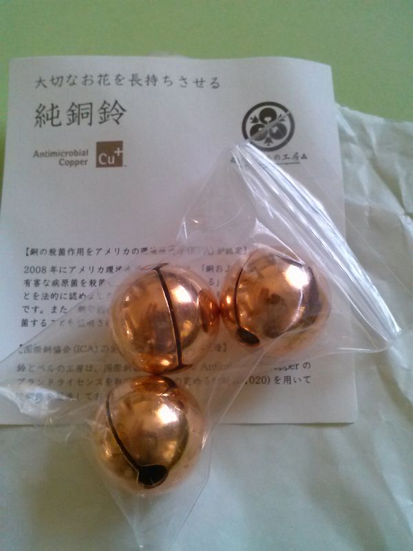超お気に入り 「葡萄鈴」と「純銅鈴」_b0202185_7271932.jpg