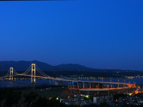 白鳥大橋の夜景_e0305745_20371402.jpg