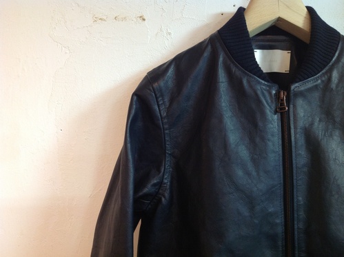 niuhans Horse Leather Bomber Jacket_c0221885_20591345.jpg