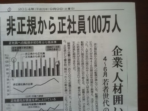 拡大する限定正社員問題 Hows講座 09 24 での報告 酔流亭日乗