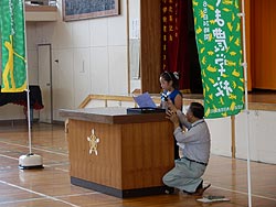稲刈り体験(月光原小・西根小)_d0247484_1431645.jpg