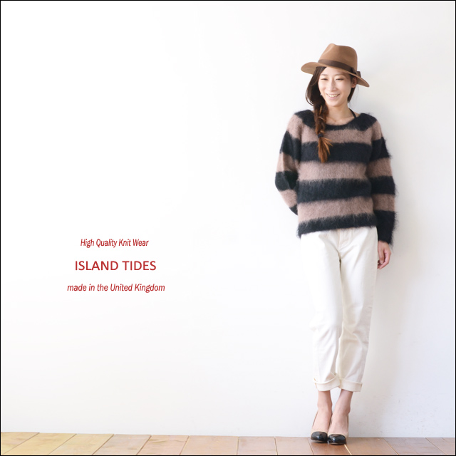 ISLAND TIDES [アイランド タイド] ボーダーモヘアプルオーバー [3668-7]  LADY\'S_f0051306_21214320.jpg