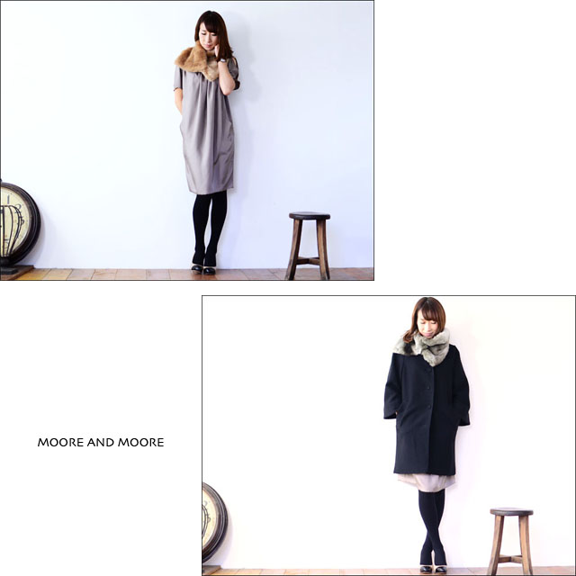 MOORE AND MOORE [ムーア＆ムーア] Asymmetric Scarf / フェイクファーカラー[2008SCA] LADY\'S_f0051306_2223850.jpg