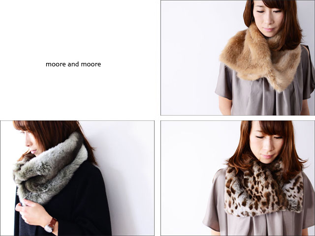 MOORE AND MOORE [ムーア＆ムーア] Asymmetric Scarf / フェイクファーカラー[2008SCA] LADY\'S_f0051306_222519.jpg