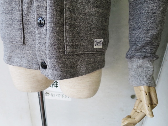 好評のKepani より、杢GRAY SWEAT CARDIGAN JACKET!♪!_d0152280_176239.jpg