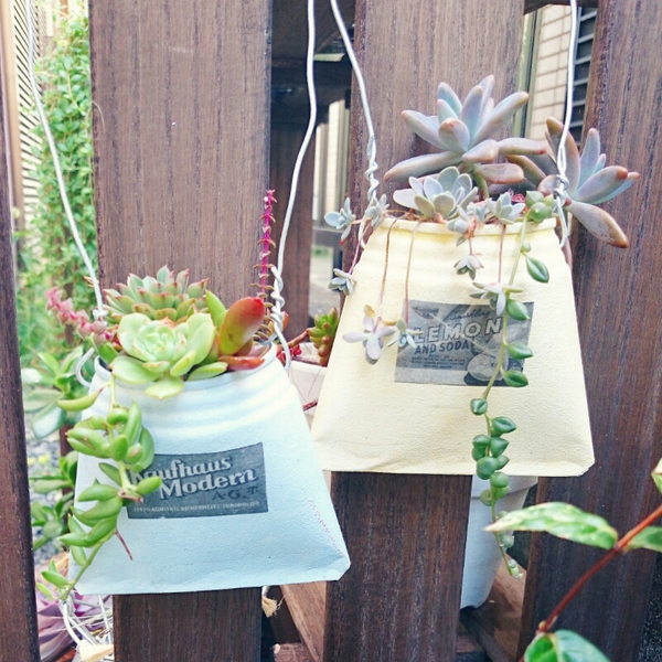 リメ缶バッグの寄せ植え : Comfortable Days.