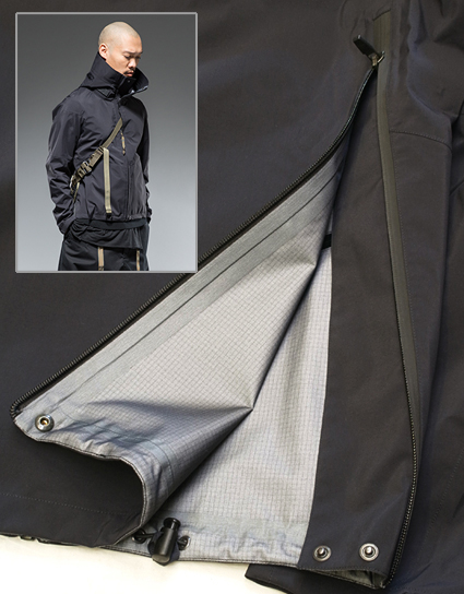 ACRONYM / STAND COLLAR HOOD JACKET : kink sakae ACRONYM / STAND COLLAR HOOD JACKET : kink sakae