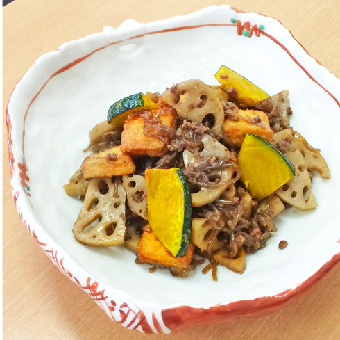 角麩 かくふ の煮物 工場の片隅日記