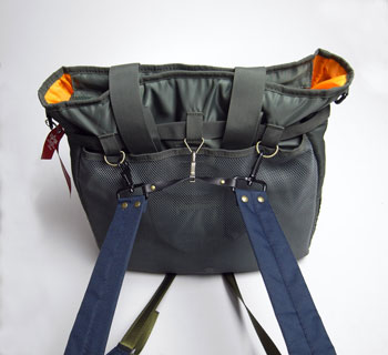アメリカ製「ヘルメットBag」にリュック機能を追加した : ちょい