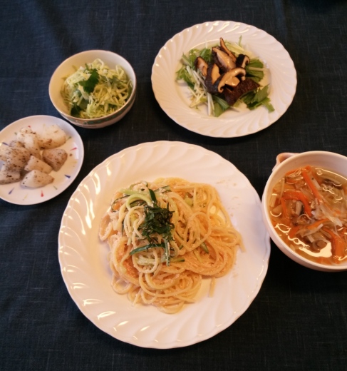 明太子パスタ_d0031682_07451846.jpg